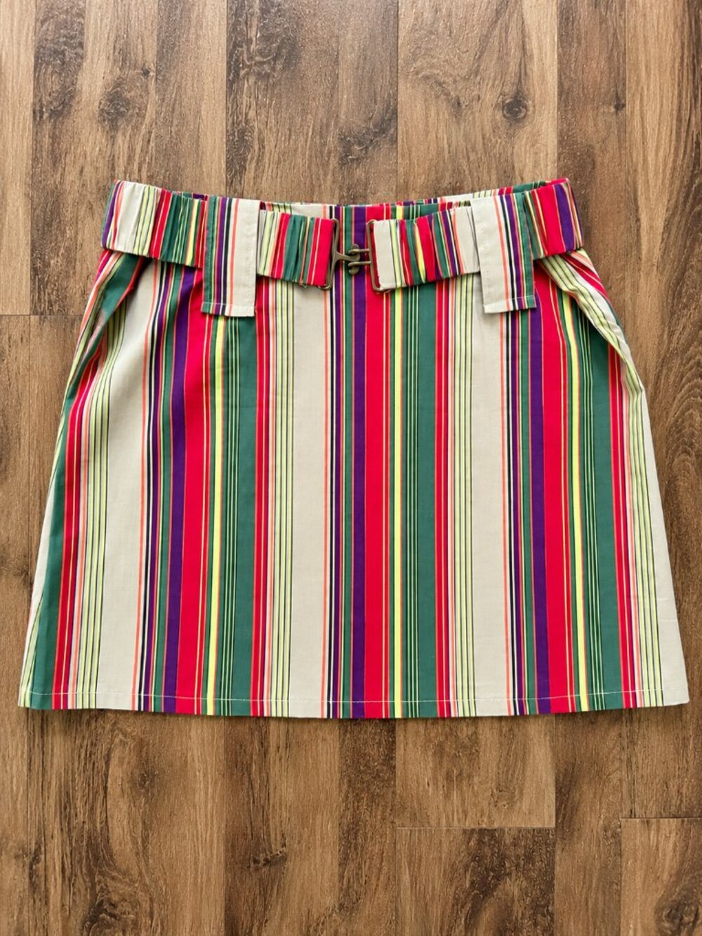 SINÉQUANONE Colorful Striped Mini Skirt – Size 42 eur / 10 us